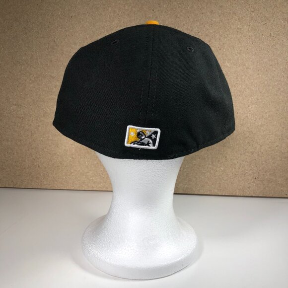 West Virginia Black Bears New Era 59Fifty Fitted Hat Size 8 Black Gold Embroider - Picture 4 of 11